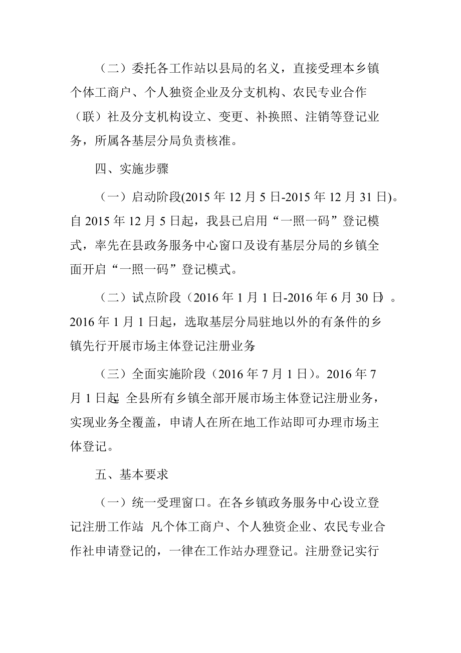 市場主體登記注冊全覆蓋工作方案